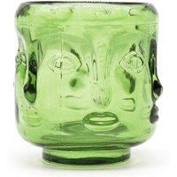 Serenityy Buddha Faces Candle Jar - Garden Jade in Green