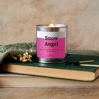 JAAM Snow Angel Wood Wick Candle in Silver