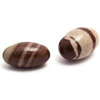 KDMD Two Inch Shiva Lingam Stones Sacred Narmada River Crystals in Brown