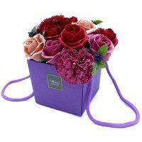 KDMD Luxury Purple Soap Flower Bouquet Romantic Bath Gift