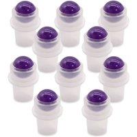 KDMD Amethyst Gemstone Roller Tip for 5ml Essential Oil Bottles in Purple
