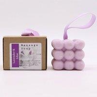 KDMD Lavender Lilac Massage Soap Bar Color Ribbons 170g