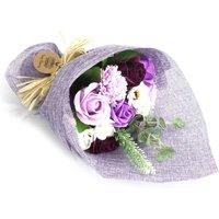 KDMD Standing Soap Flower Bouquet Gift Wedding Bath Dr 6 Colors in Purple