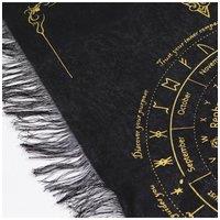 KDMD Ancient Witch Sun Face Pendulum Divination Cloth Black Gold