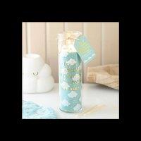 KDMD Cloud Print Lavender Chamomile Tube Candle Set 55 Hour in Aqua