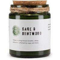 KDMD Greenman Woodwick Soy Candle Sage & Mintwood Fresh in Green