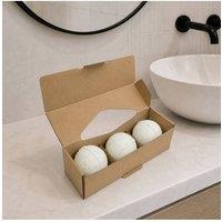 KDMD Stress Buster Potion Bath Bomb Set of 3 Calming Oils in White