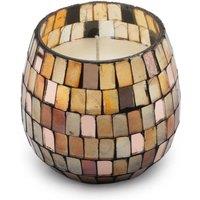 KDMD Amber Mosaic Small Glass Jar Candle 35 Hour Burn