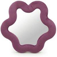 KDMD Soft Squiggly Star Mirror Mauve 33x31cm in Purple | Size: 33x31 cm