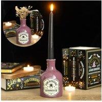 KDMD Widowsweb Mini Potion Bottle Vase & Taper Candle Holder in Purple