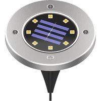Milagro Solar Deck Lamp 3000K IP44 in Silver