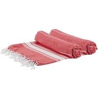 Kelvenix Red 100% Cotton Turkish Bath Towel Light Quick Dry Beach