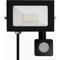 Kelvenix Outdoor Garden LED PIR Motion Floodlight - Waterproof Security Light in Black