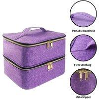 NESTLUNE Purple Nail Polish Carrying Case Bag Holder Storage Bag