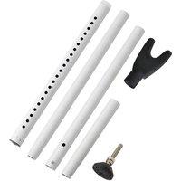 SPETLEK Adjustable Door Handle Home Security Bar Rod Brace Jammer in White | Size: 10000mm x 520mm