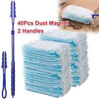 SPETLEK Flash Dust Magnet Fluffy Duster Kit with Extendable Long in Blue | Size: 0.6m2