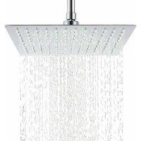 NESTLUNE 300mm Large Square Shower Head 12 Bath Waterfall Rainfall in Silver