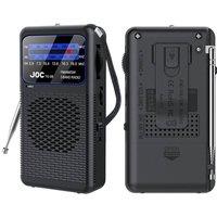 NESTLUNE Portable Pocket Travel SW AM FM Radio Battery in Black