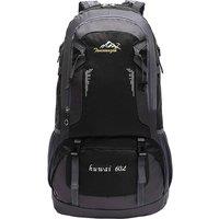 NESTLUNE Black 60L Travel Extra Large Hiking Camping Backpack | Size: 100 cm x 15 cm