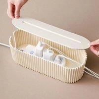 NESTLUNE Pink Cable Tidy Box Power Cord Box | Size: 10000mm x 520mm