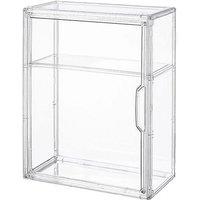 NESTLUNE 3 Tiers Clear Display Case for Figures, Acrylic Storage