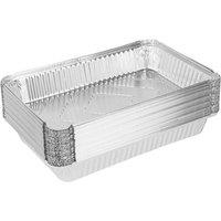 NESTLUNE 30 Pack Aluminium Foil Trays Foil Cookie Sheet in Silver | Size: 100 cm x 15 cm