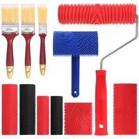 NESTLUNE 8pcs Wood Graining Tool Set Fake Wood Grain Roller | Size: 10000mm x 520mm