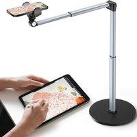 FLAVORA Mobile Phone Holder Stand Adjustable Stands Overhead Tripod in Black