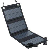 FLAVORA Solar Folding Power Bank Panel Charger For Camping Hiking Backpack in Black | Size: 1000mm 17000mm
