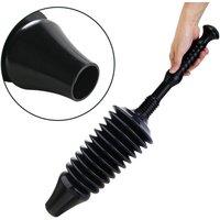 VOGREX Powerful Toilet Plunger Unblocker Air Pump Sink Blaster Drain in Black