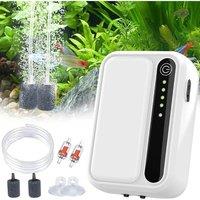 EONLION Quiet Aquarium Air Pump Fish Tank Pump in White | Size: 1000mm 2000mm