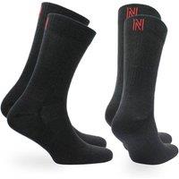 Norfolk Socks Merino Wool Lightweight Walking Socks 2-Pack - Sheldon in Black | Size: 9-12