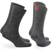 Norfolk Socks Merino Wool Lightweight Walking Socks 2-Pack - Sheldon in Grey | Size: 3-5