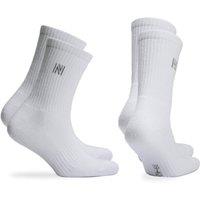 Norfolk Socks Cushioned Cotton Sport Socks 2-Pack - Arch Support - Barkley in White | Size: 6-8
