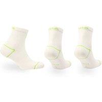 Norfolk Socks Repreve Ankle Sports Socks - 3pp - Rhino in White | Size: 9-12