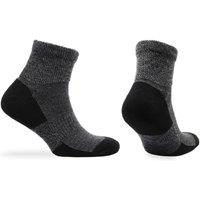 Norfolk Socks Anti-Slip Sport Socks Lizard QTR in Charcoal | Size: 9-12