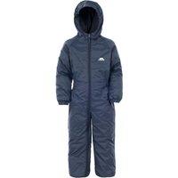 Trespass Dripdrop Padded Waterproof Rain Suit in Navy | Size: 18-24 m