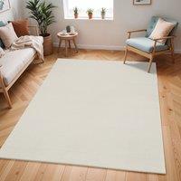 Livabliss Freud-Modern Ivory Black Brown High Pile Living Dining Bedroom Rug | Size: 160 cm x 215 cm