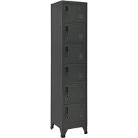 Berkfield Home Locker Cabinet Anthracite 38x40x180 cm Steel in Black | Size: 38 x 40 x 180 cm