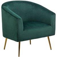 Nordlys Scandinavian Design Metal Leg Lounge Chair in Green