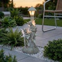 Garden Greatness Solar Fairies Under Garden Lamp Post Light | Size: 1 Pack