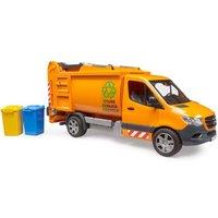 Bruder 1:16 MB Sprinter Municipal garbage truck in Orange | Size: 1 Pack