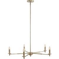 Libra Interiors Blythe 5 Light Brass Chandelier in Gold