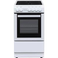 Statesman Freestanding Single Cavity Electric Cooker With x4 Ceramic Hobs in White