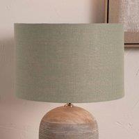 Ruma Sage Green Linen Cylinder Shade For Floor Lamp | Size: 14 inches