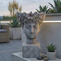Garden Greatness Maison Floral Petal Face Lady Planter Pot