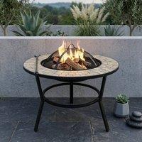 Garden Greatness Montage Mosaic Round Fire Pit | Size: 1 Pack