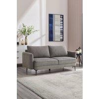 More4Homes Sofia 3 Seater Fabric Sofa in Brown