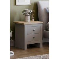 Home Discount Vida Designs Arlington 2 Drawer Bedside Chest Of Drawers Storage in Grey