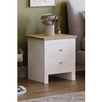 Home Discount Vida Designs Arlington 2 Drawer Bedside Chest Of Drawers Storage in White